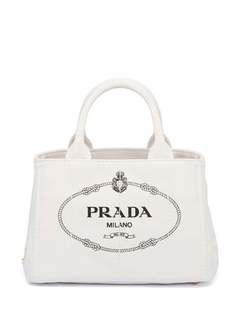 prada logo printed canvas tote bag|prada foldable shopping tote.